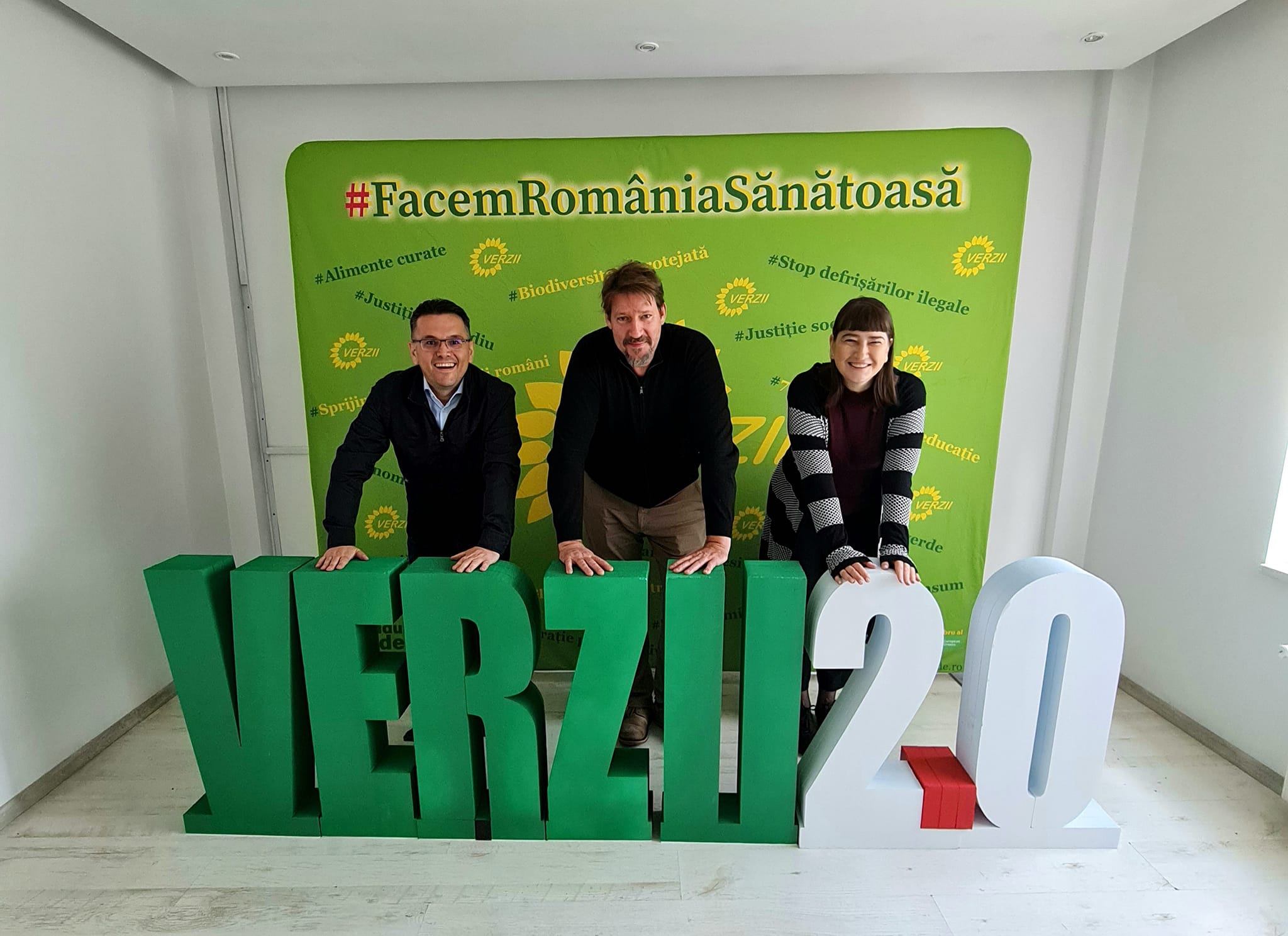 CoPresidents of the Green Party in Romania, meeting with CoPresident