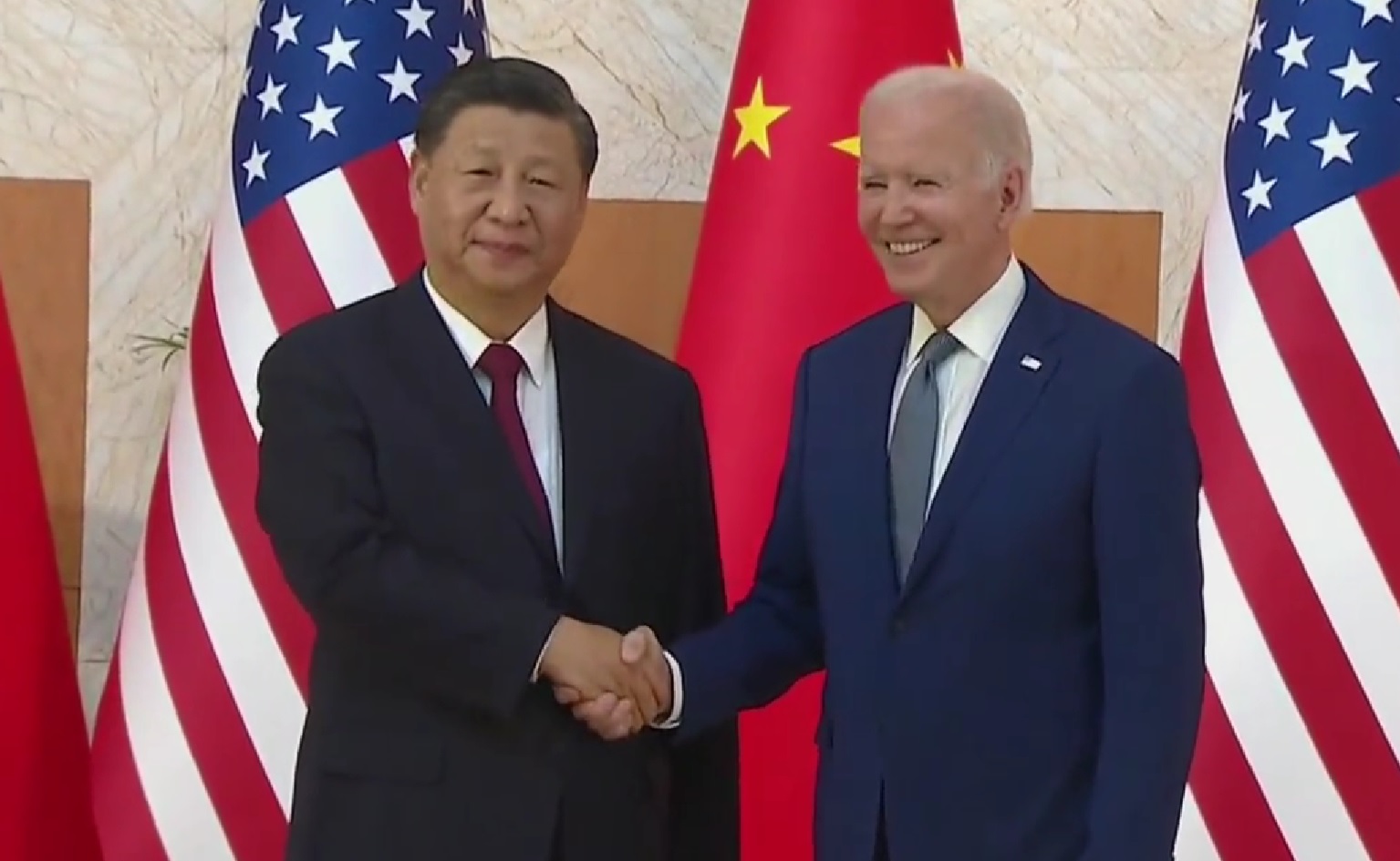 Joe Biden And Xi Jinping, In Their First Bilateral Meeting Since The ...