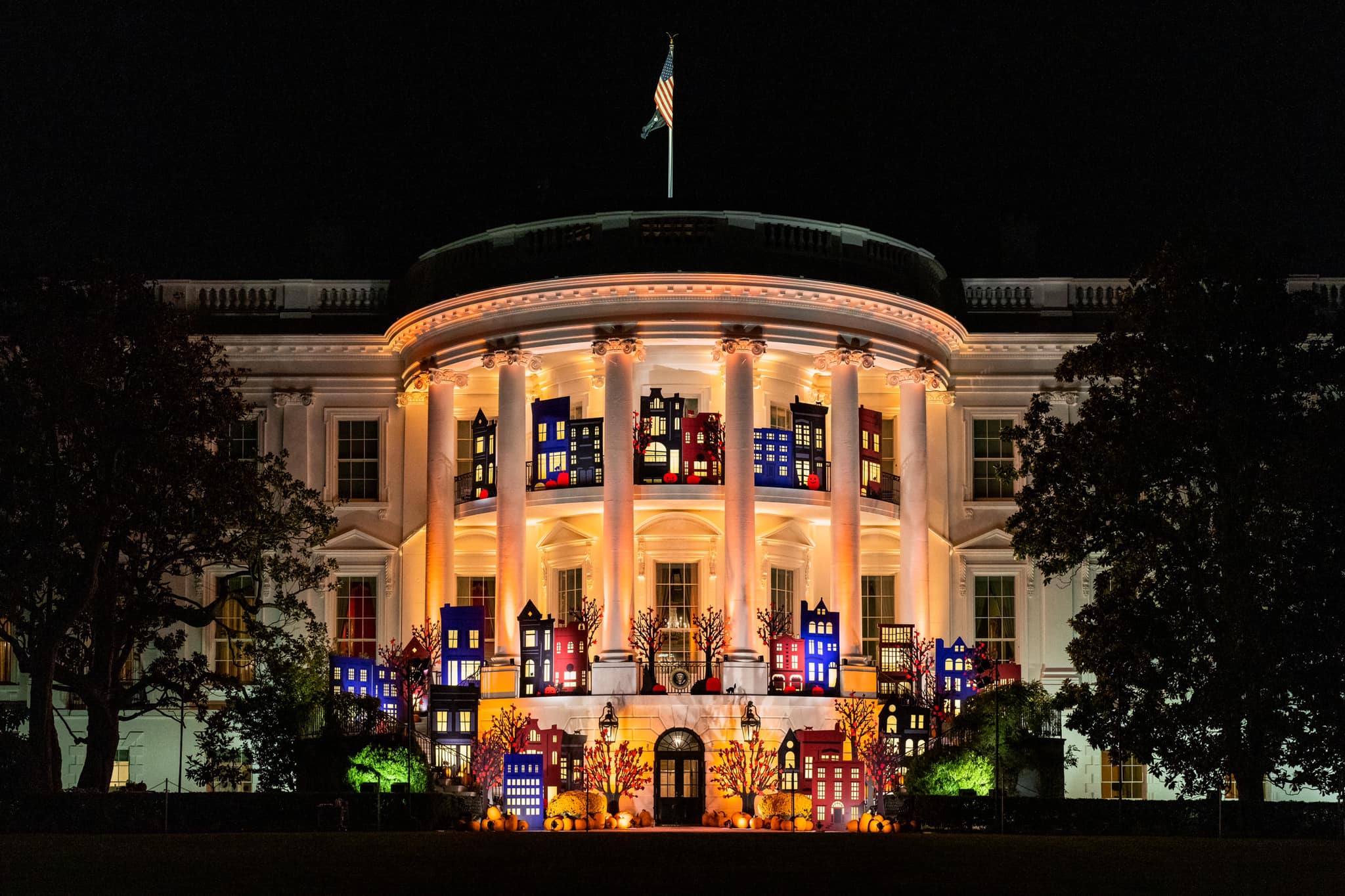 Joe and Jill Biden celebrated their first Halloween at the White House